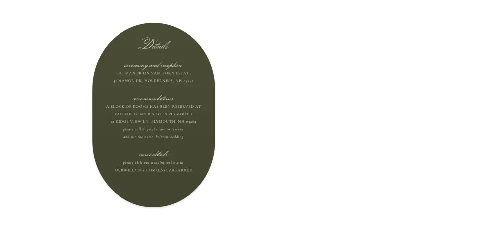 Wedding Invitation Shapes