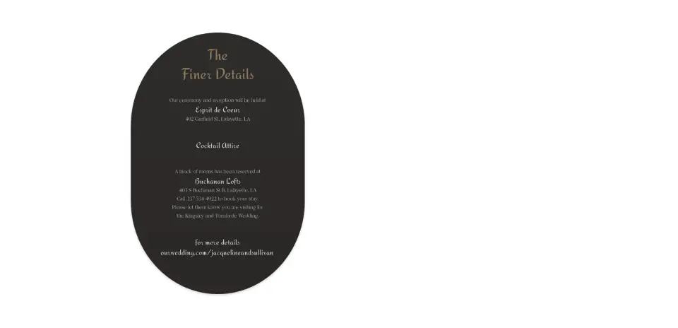 Wedding Invitation Shapes