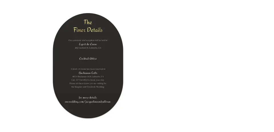 Wedding Invitation Shapes