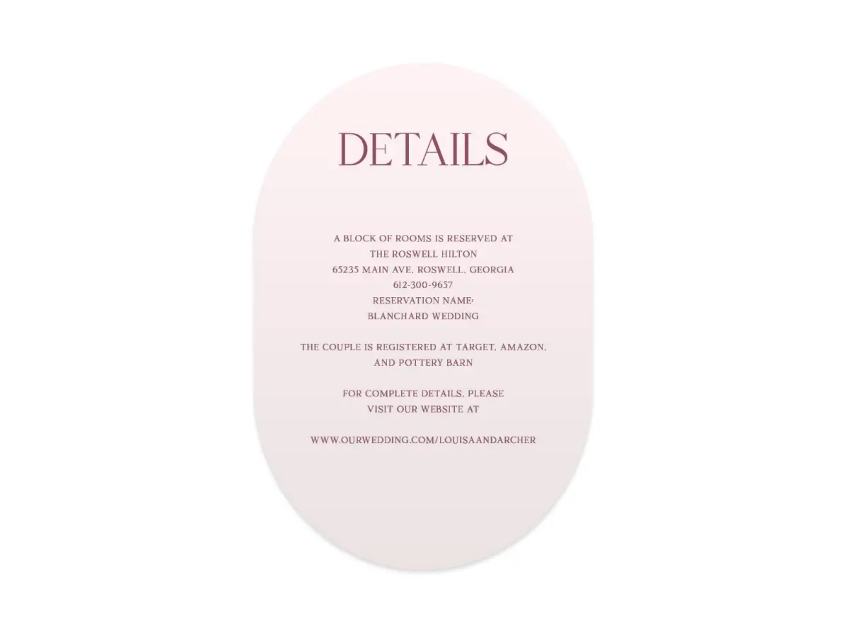 Wedding Invitation Shapes