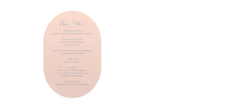 Wedding Invitation Shapes