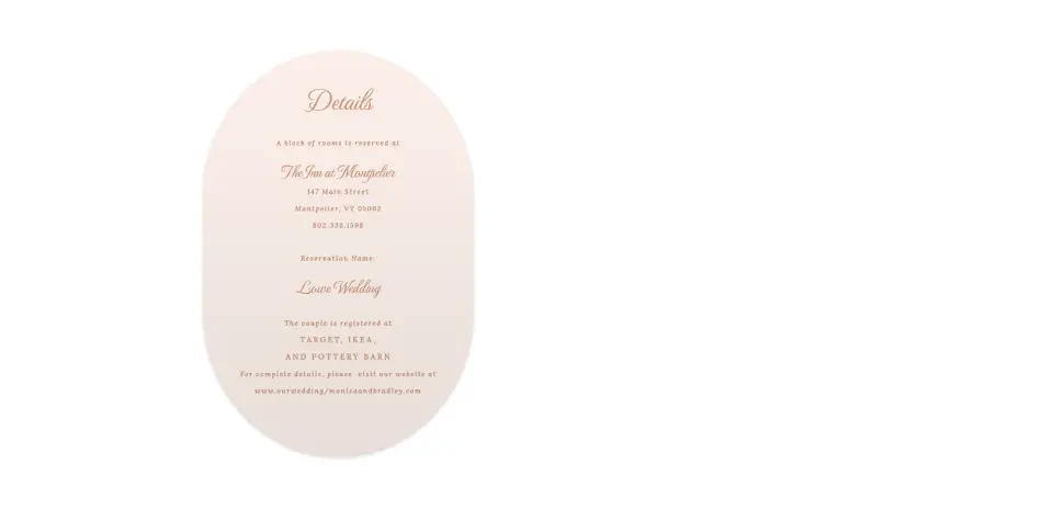 Wedding Invitation Shapes