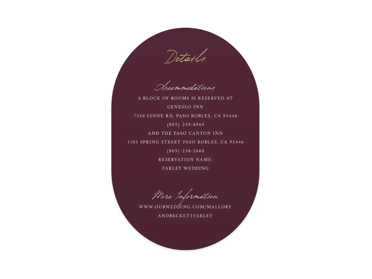 Wedding Invitation Shapes