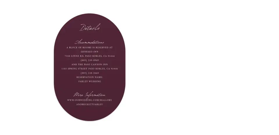 Wedding Invitation Shapes