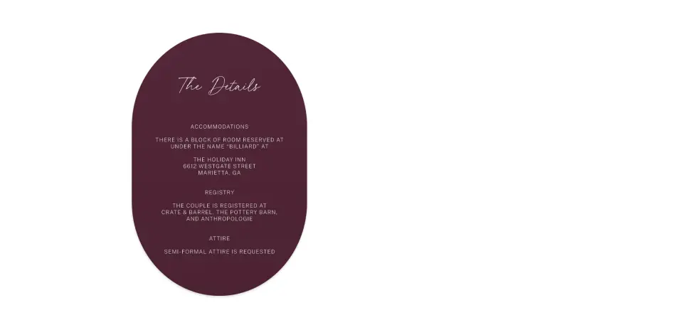 Wedding Invitation Shapes