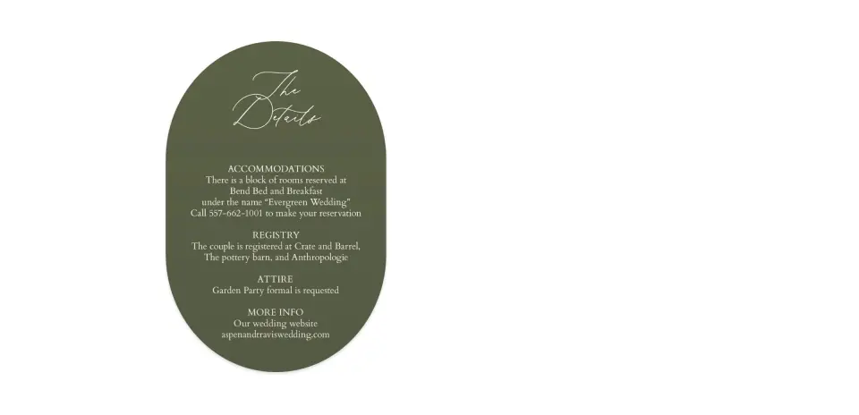 Wedding Invitation Shapes