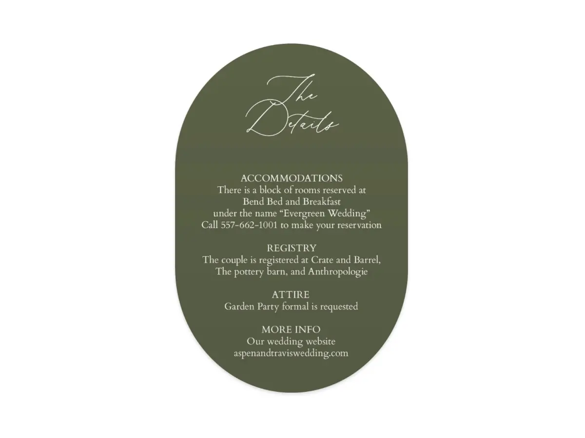 Wedding Invitation Shapes