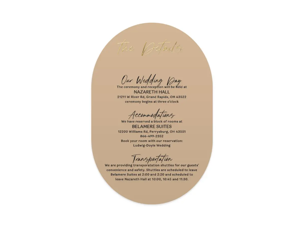 Wedding Invitation Shapes