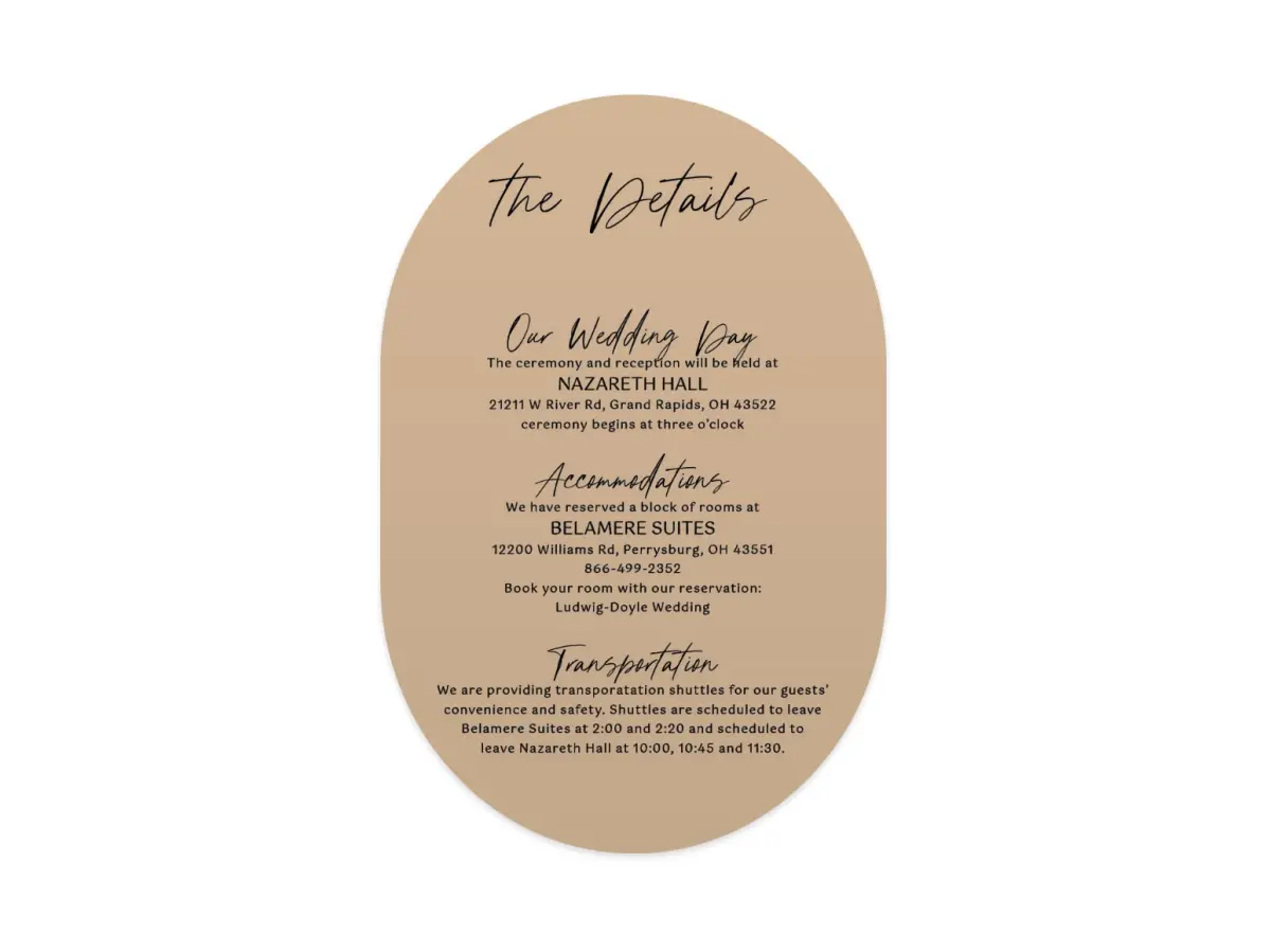 Wedding Invitation Shapes