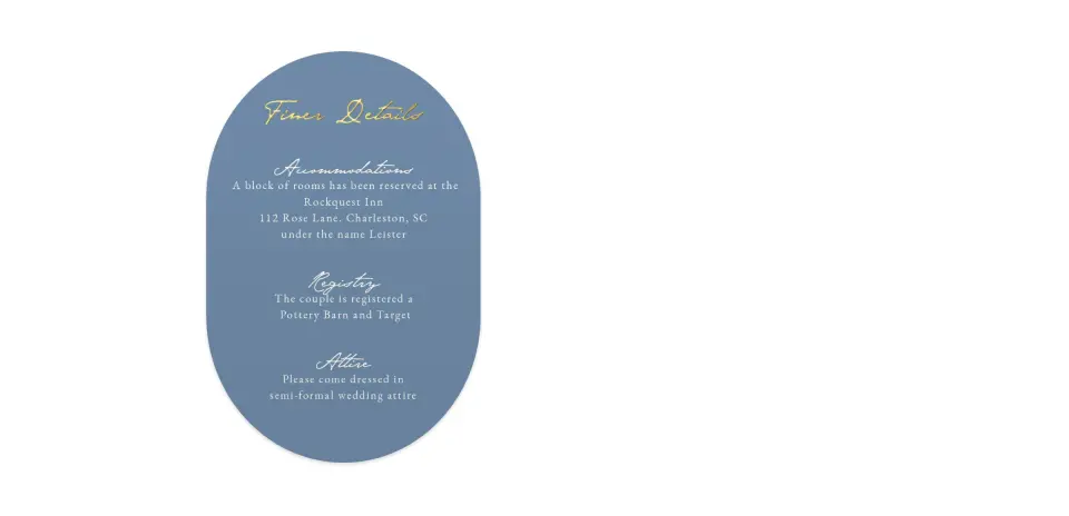 Wedding Invitation Shapes