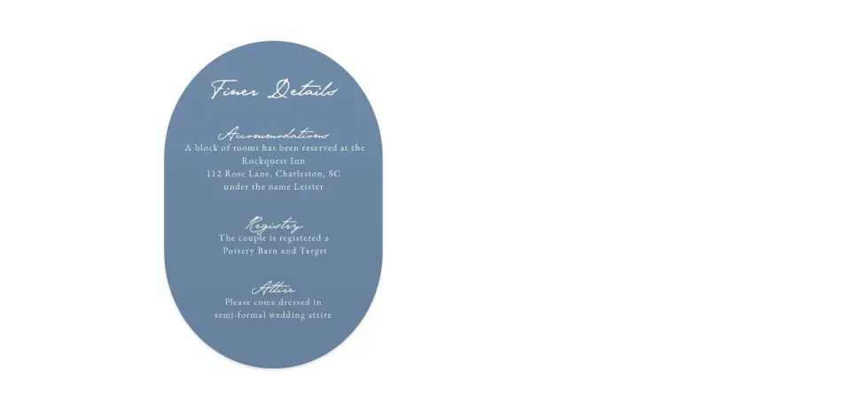 Wedding Invitation Shapes