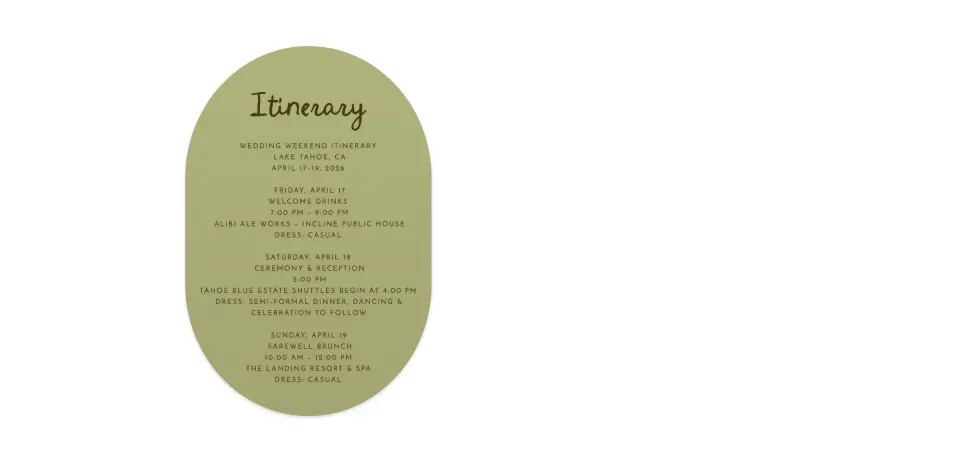 Wedding Invitation Shapes