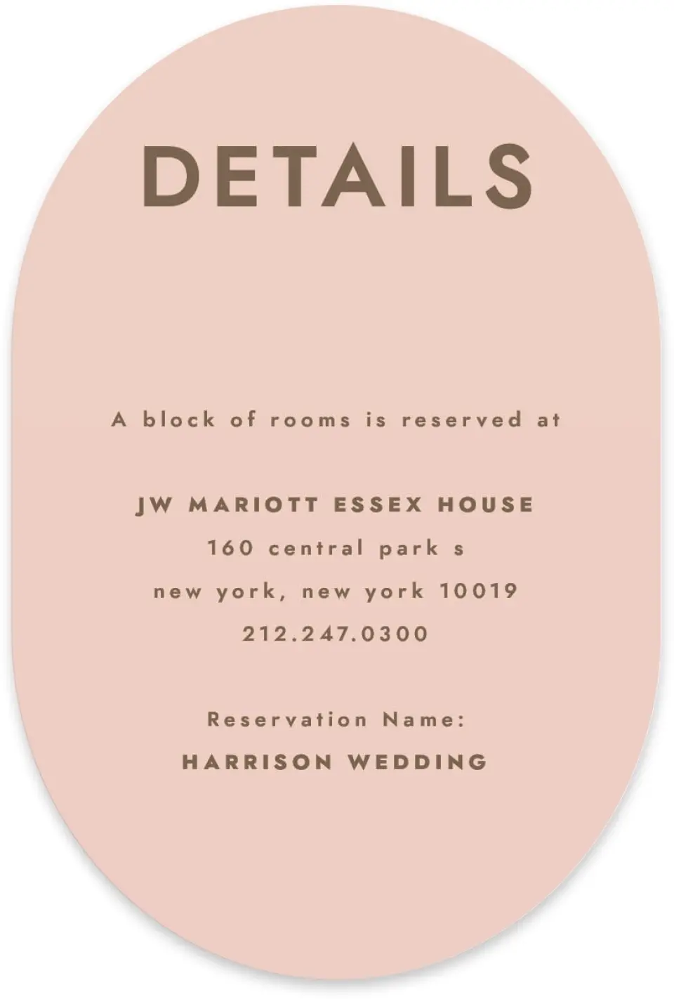 This is a 4" x 6" Wedding Invitation Enclosure Card called Serendipity & Stripes printed in full color with Silver foil on Luxe Satin paper