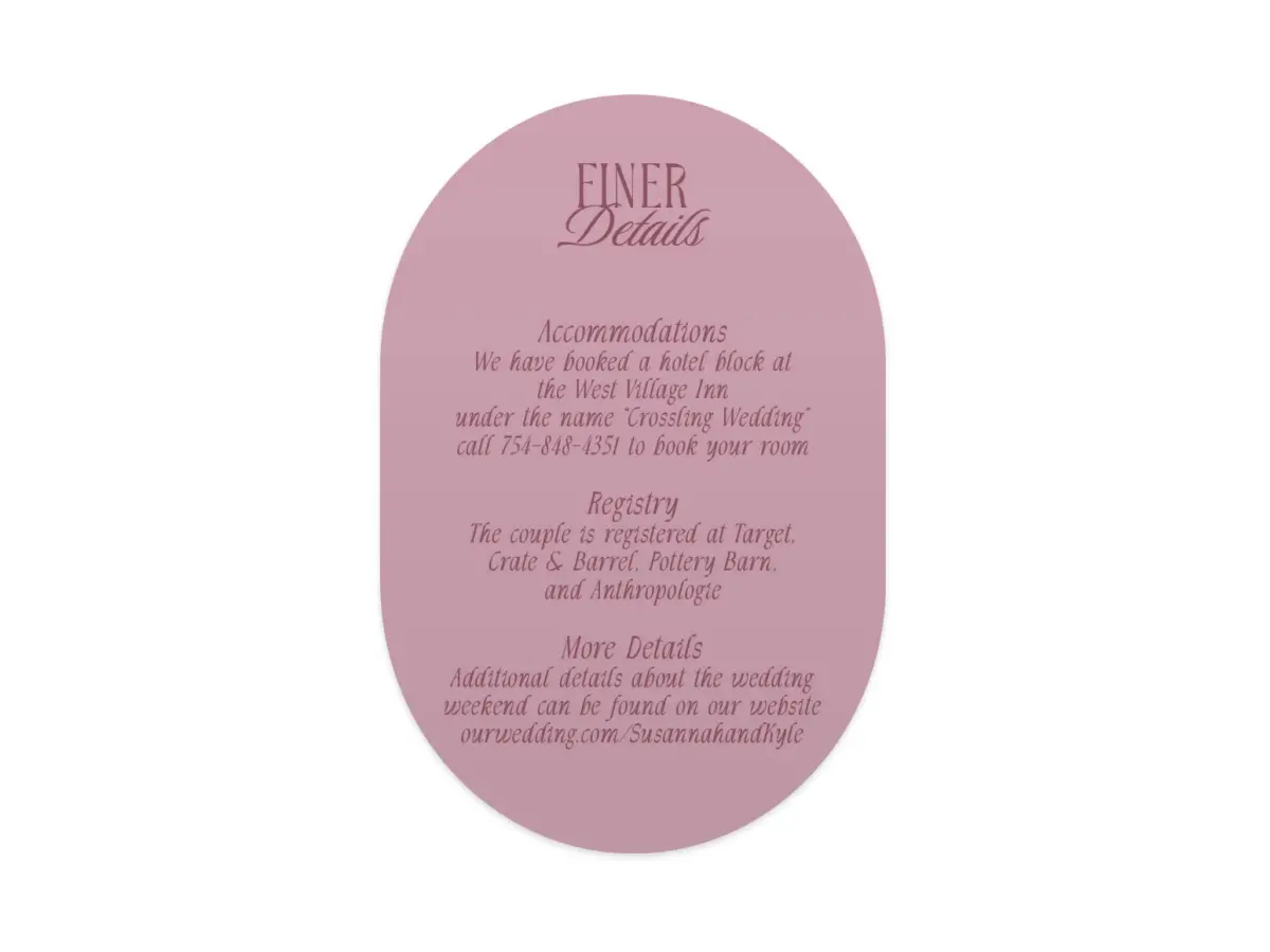 Wedding Invitation Shapes