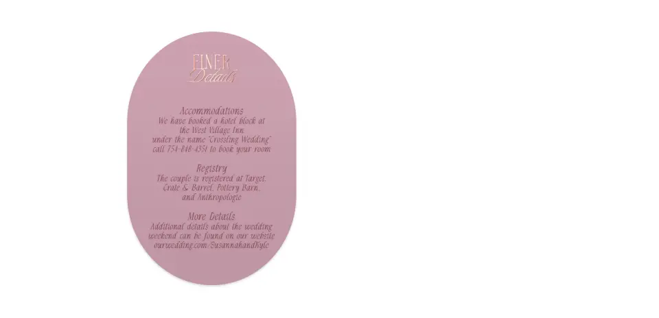Wedding Invitation Shapes
