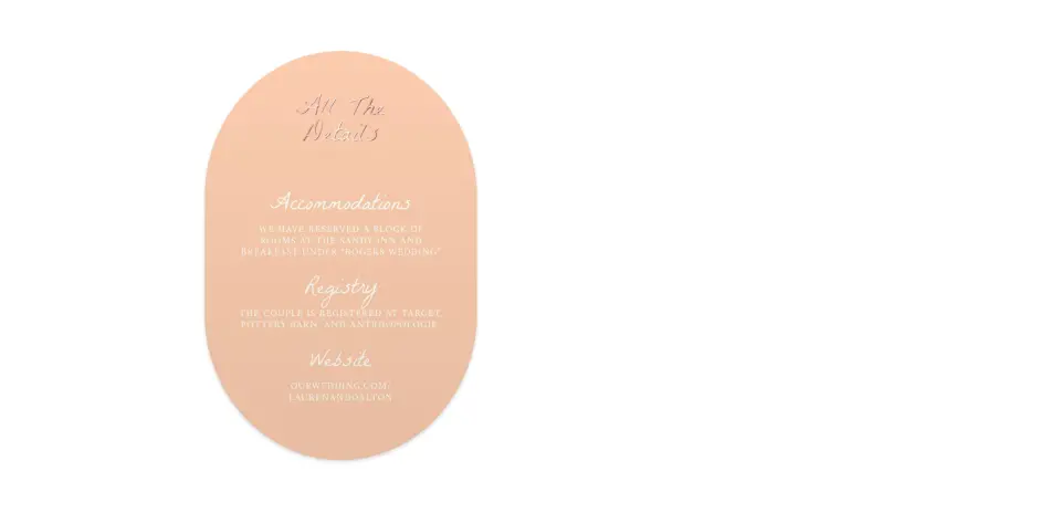 Wedding Invitation Shapes