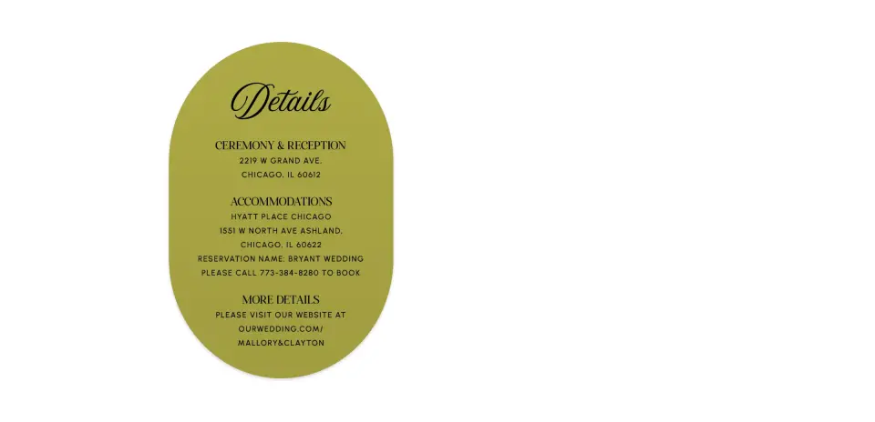 Wedding Invitation Shapes