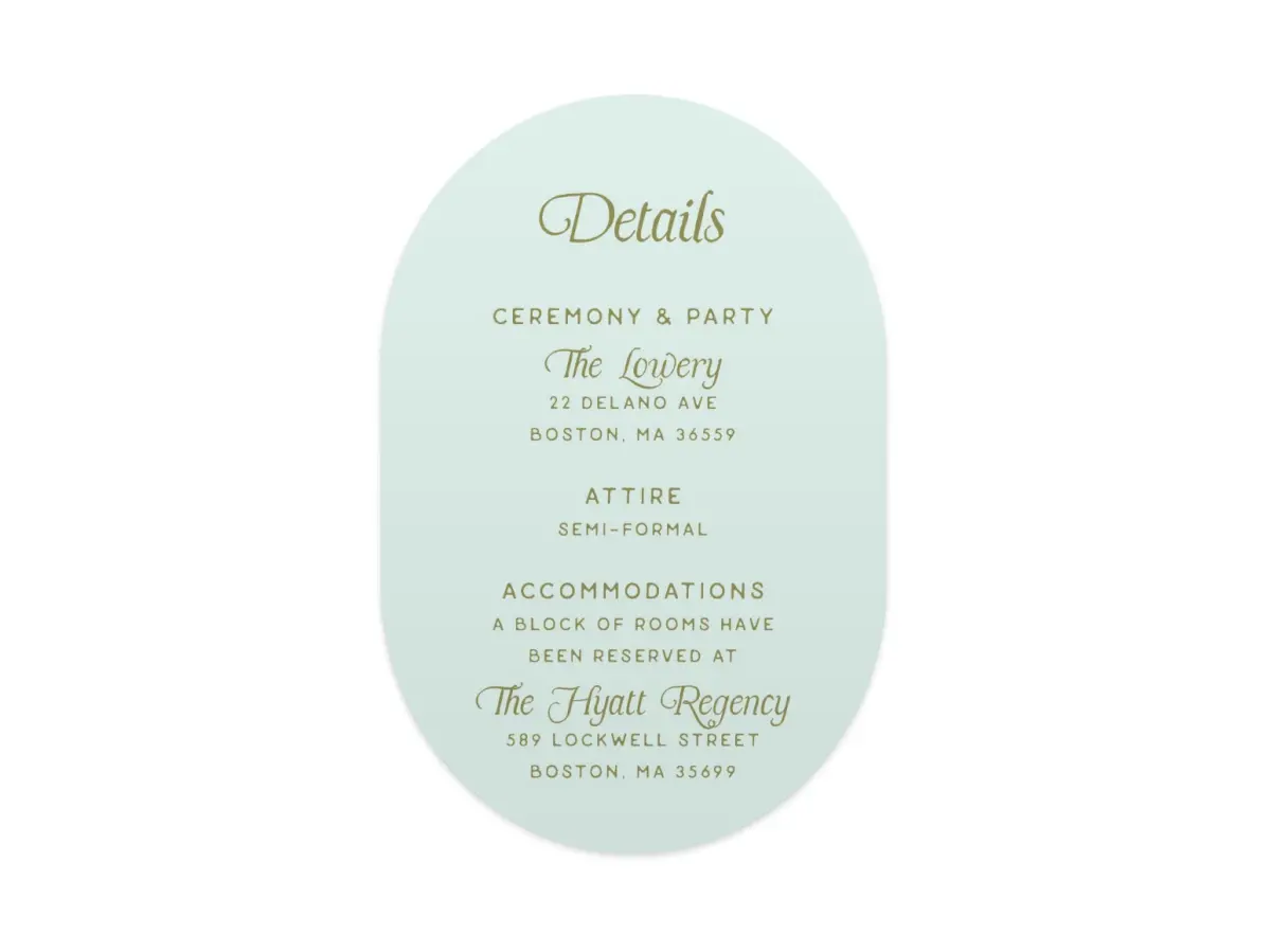 Wedding Invitation Shapes