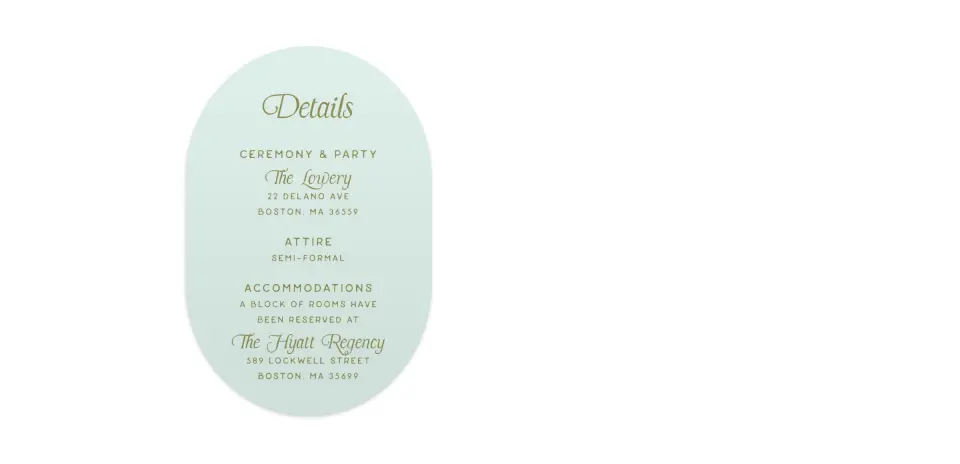 Wedding Invitation Shapes