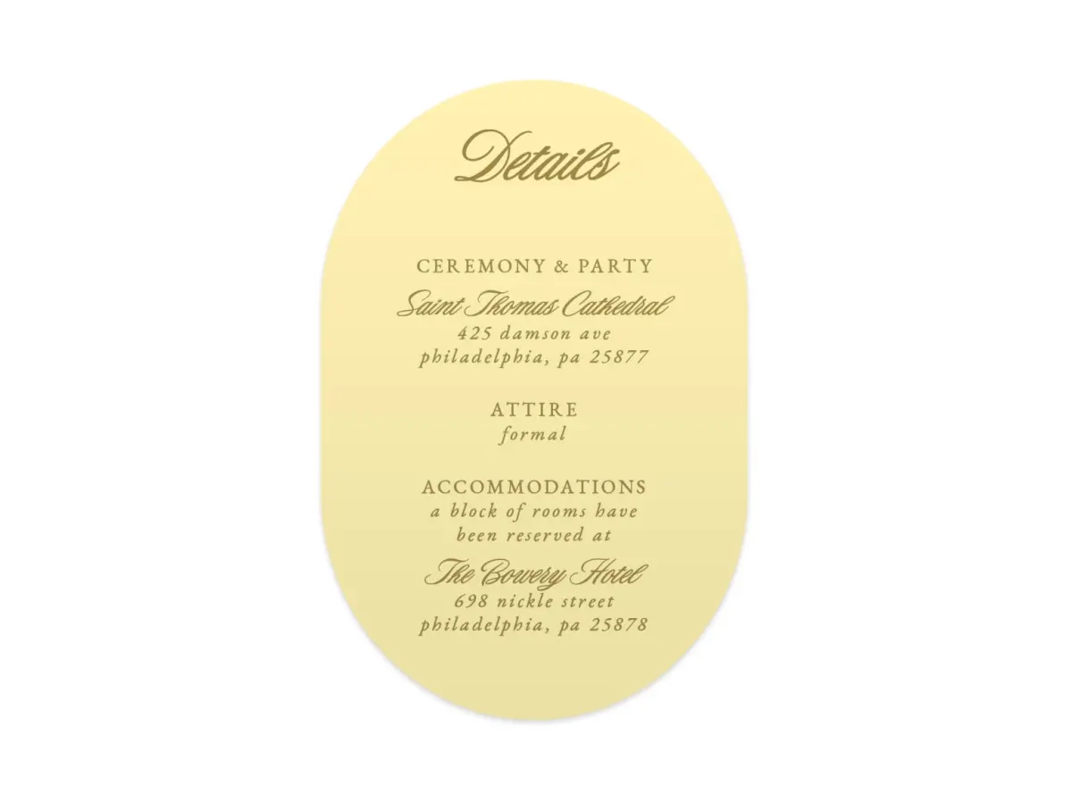 Wedding Invitation Shapes