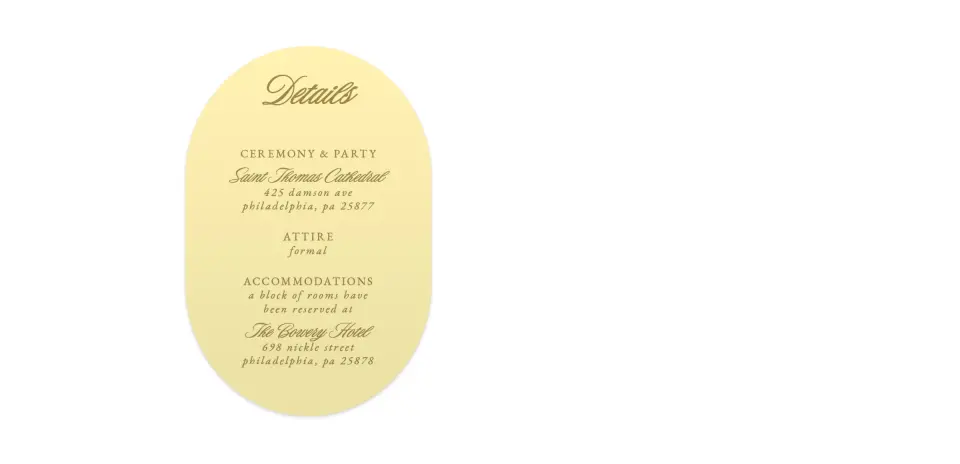 Wedding Invitation Shapes