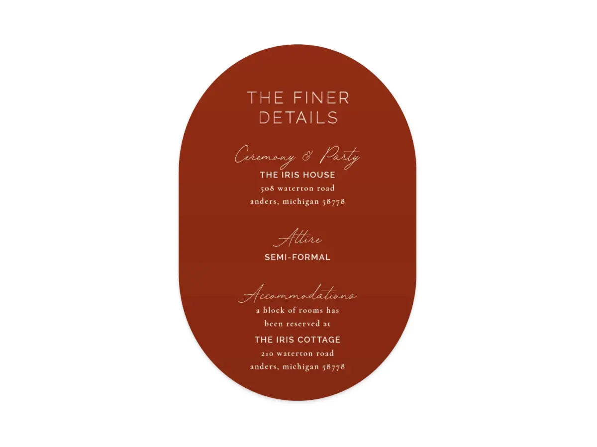 Wedding Invitation Shapes