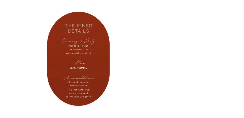 Wedding Invitation Shapes