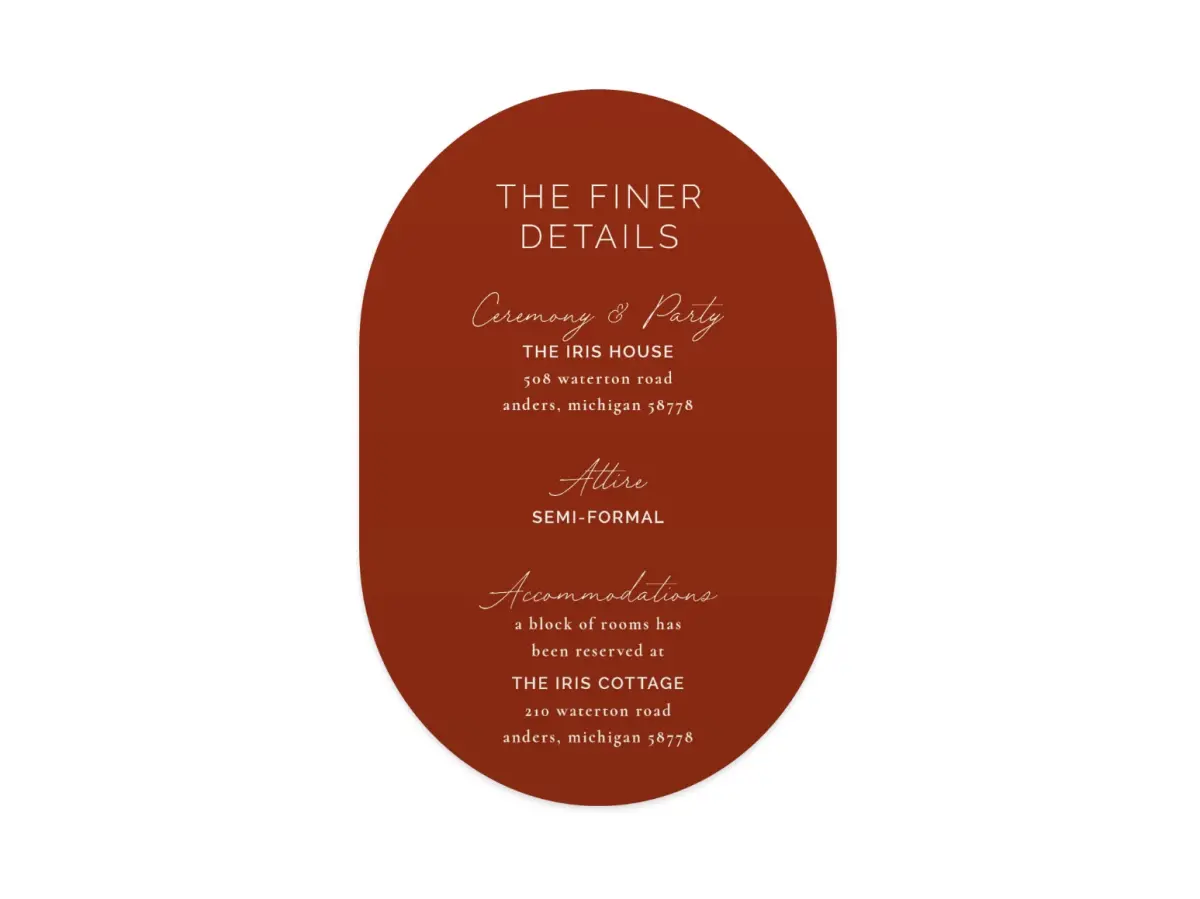 Wedding Invitation Shapes