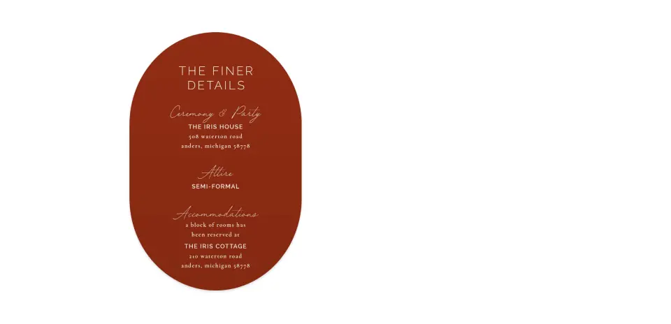 Wedding Invitation Shapes