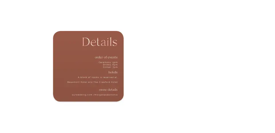 Wedding Invitation Shapes