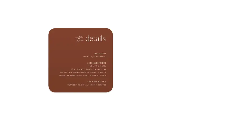 Wedding Invitation Shapes