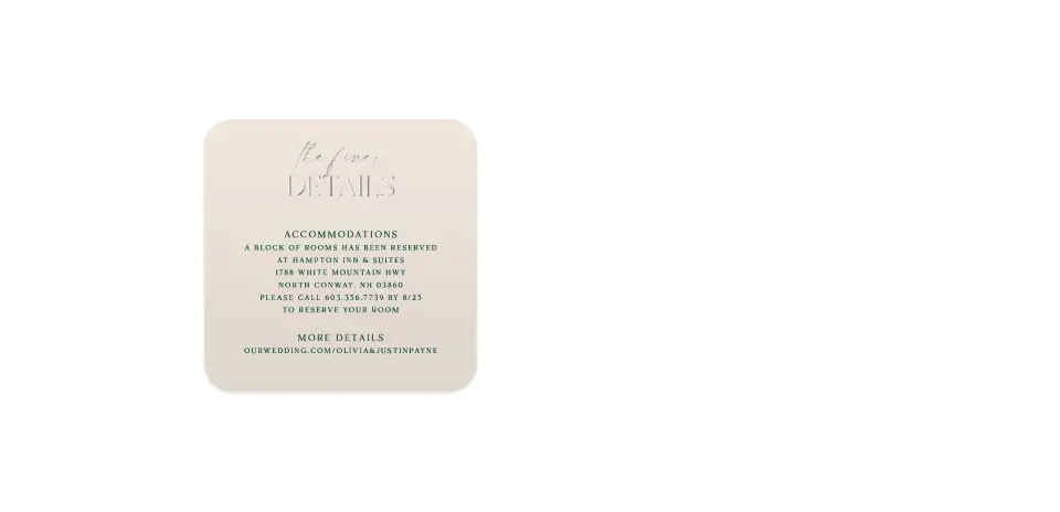 Wedding Invitation Shapes