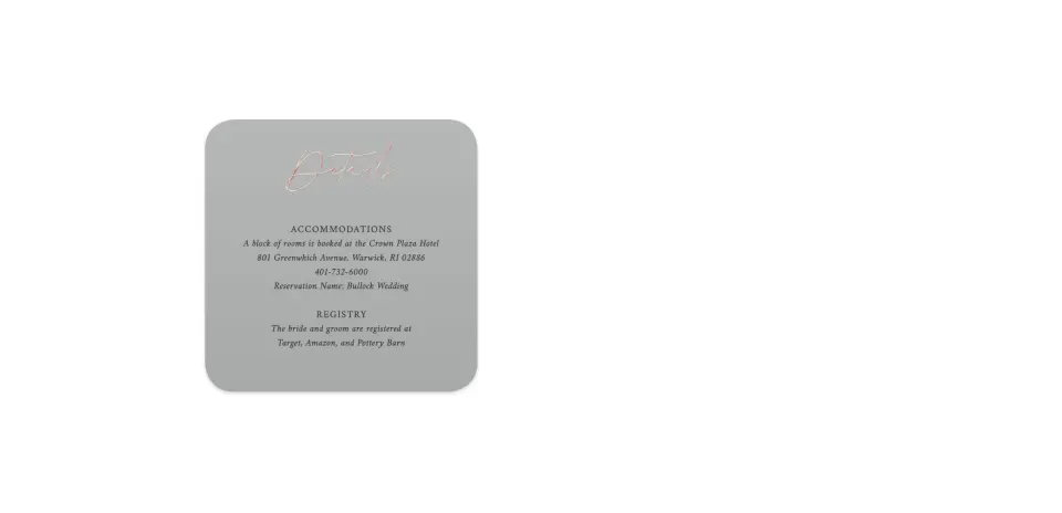 Wedding Invitation Shapes