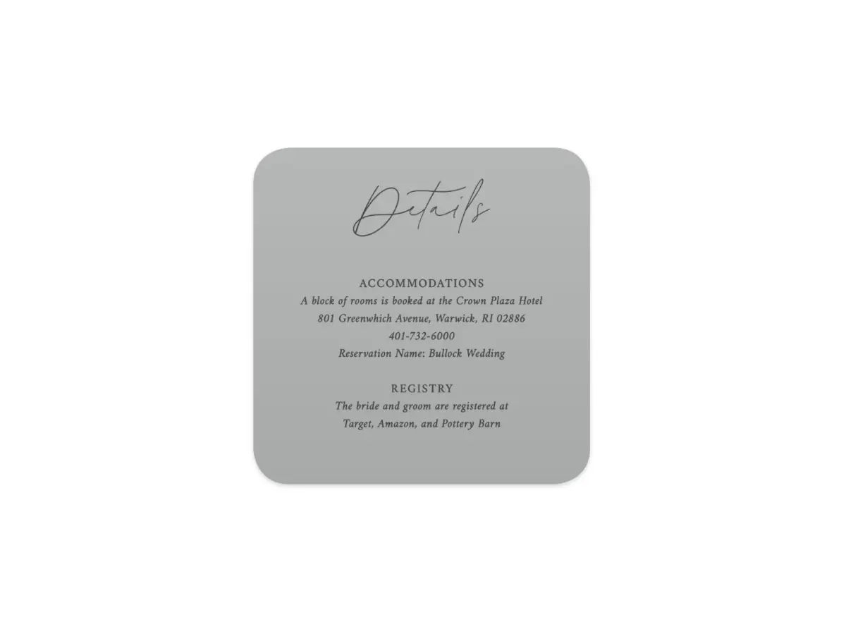 Wedding Invitation Shapes