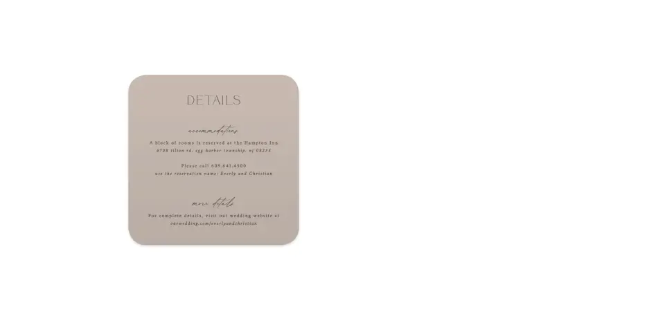 Wedding Invitation Shapes