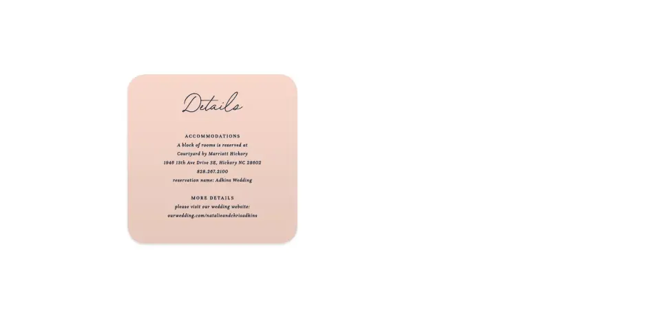Wedding Invitation Shapes