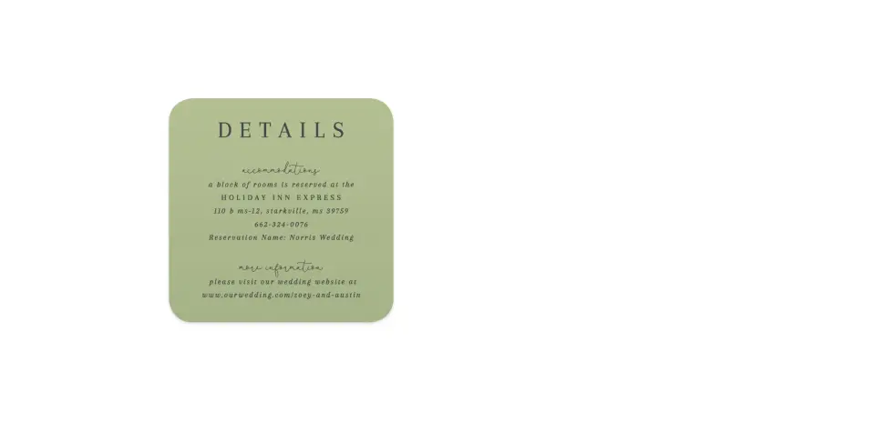 Wedding Invitation Shapes