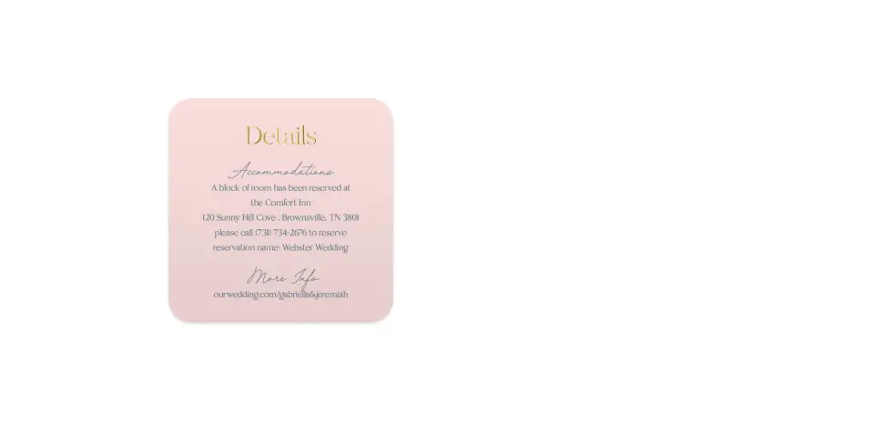 Wedding Invitation Shapes