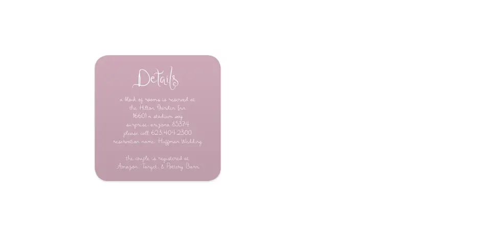 Wedding Invitation Shapes