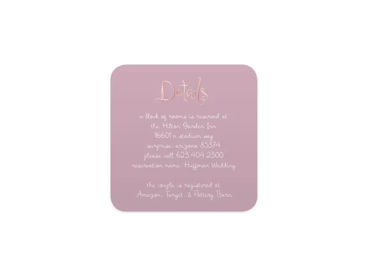 Wedding Invitation Shapes