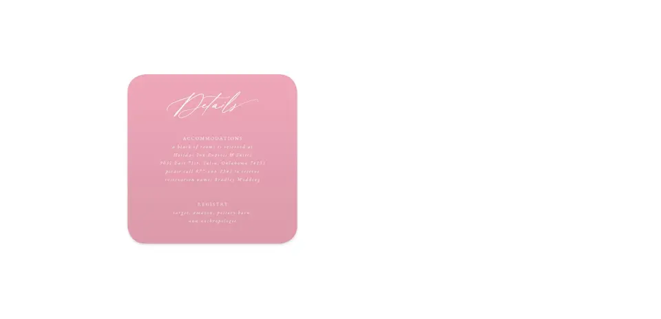 Wedding Invitation Shapes
