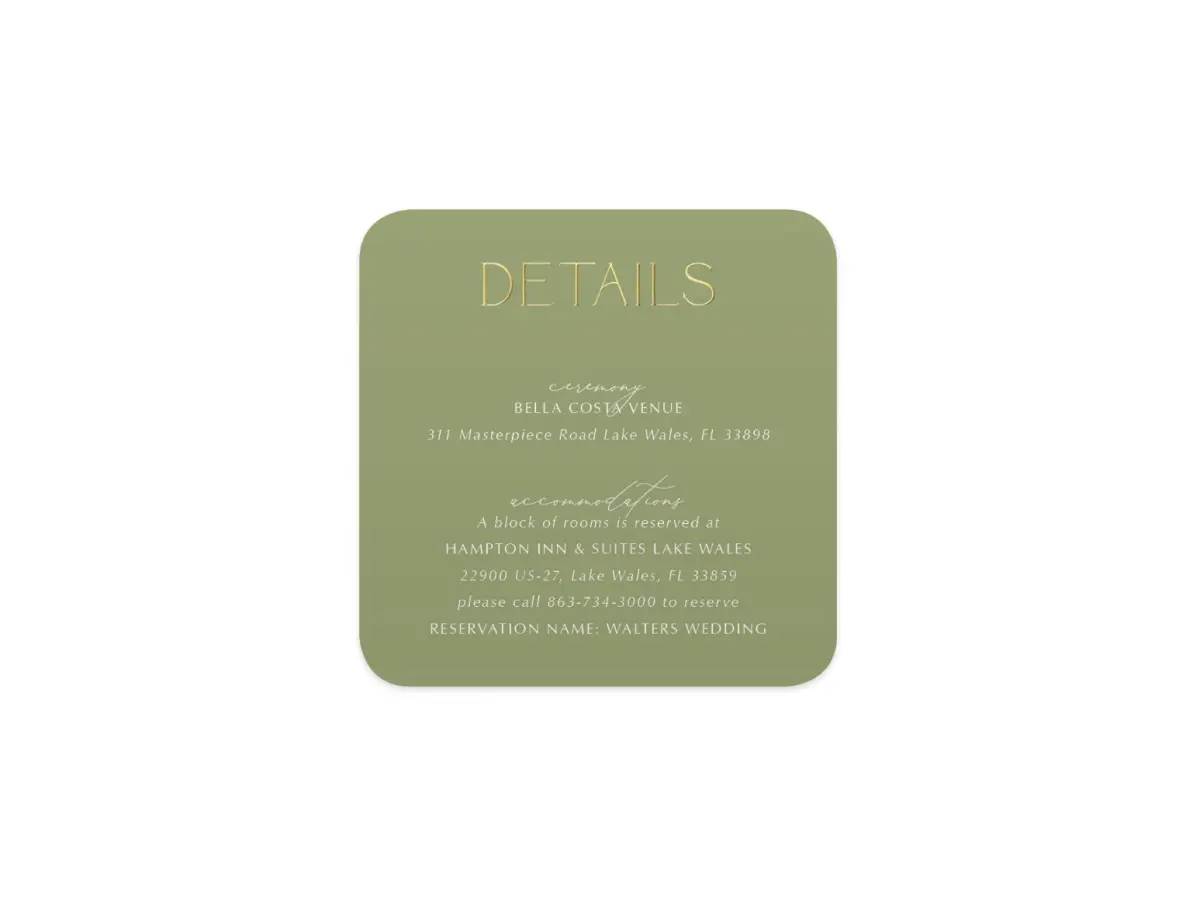 Wedding Invitation Shapes