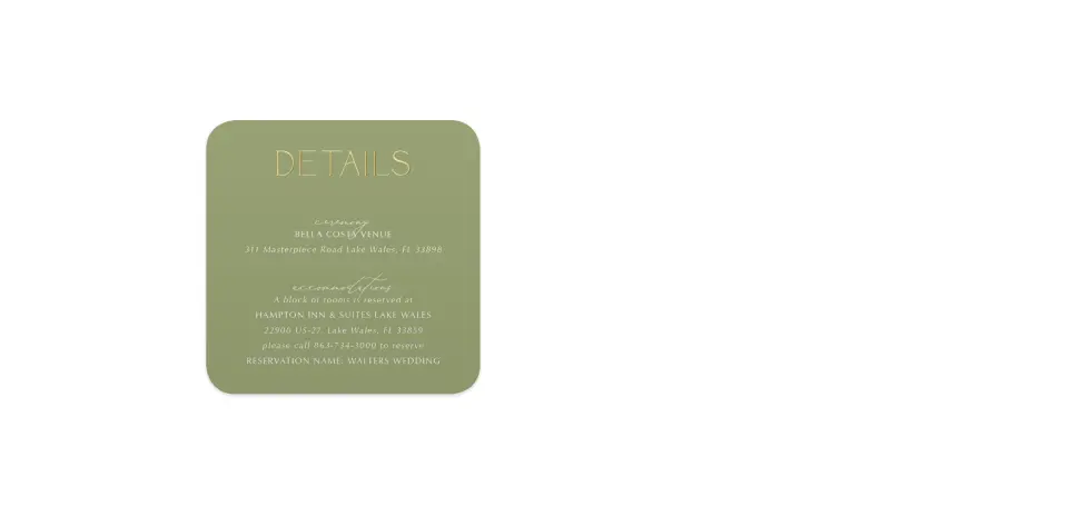 Wedding Invitation Shapes