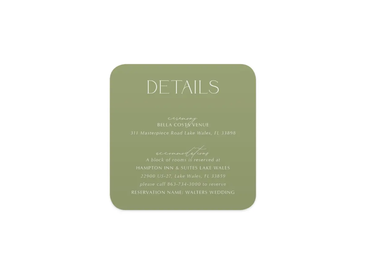 Wedding Invitation Shapes