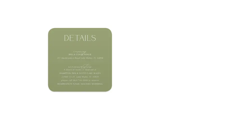 Wedding Invitation Shapes