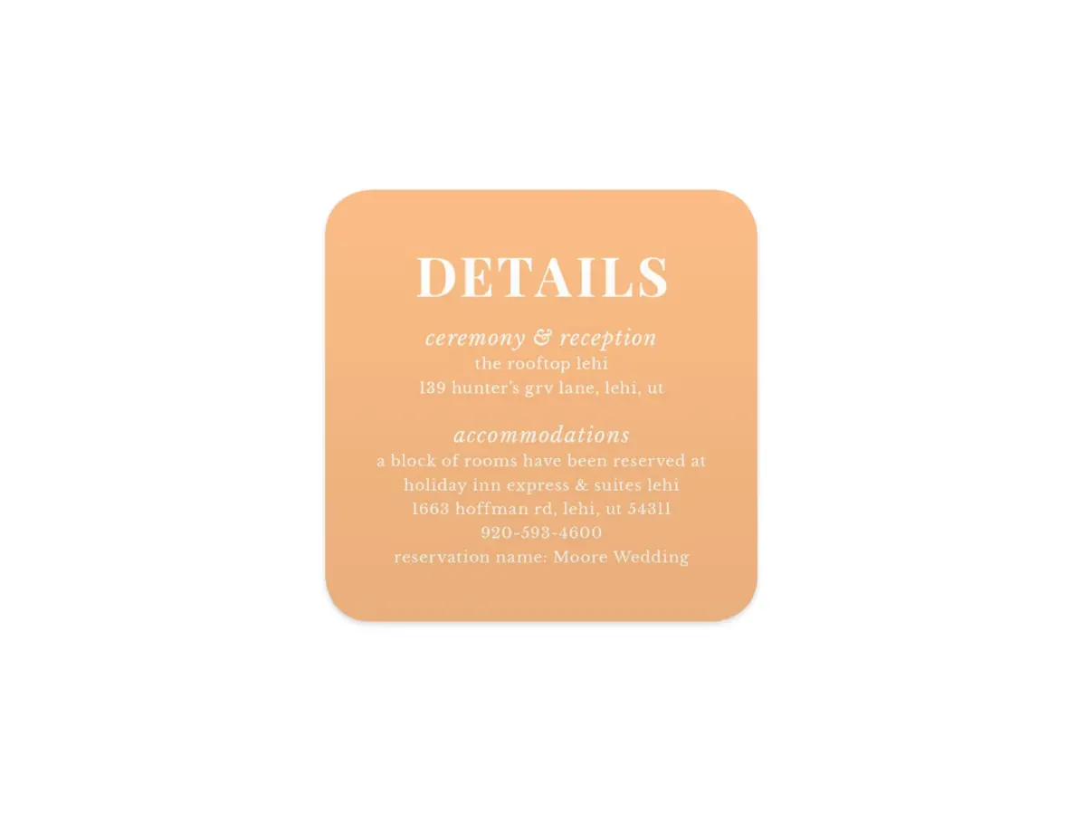 Wedding Invitation Shapes