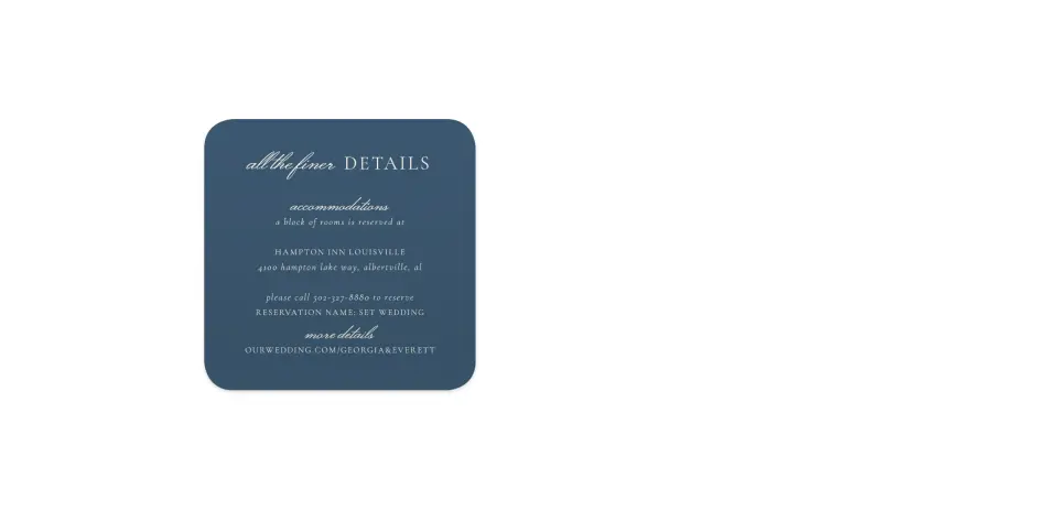 Wedding Invitation Shapes