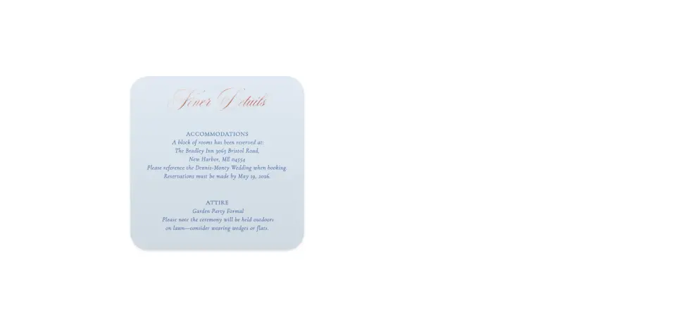 Wedding Invitation Shapes
