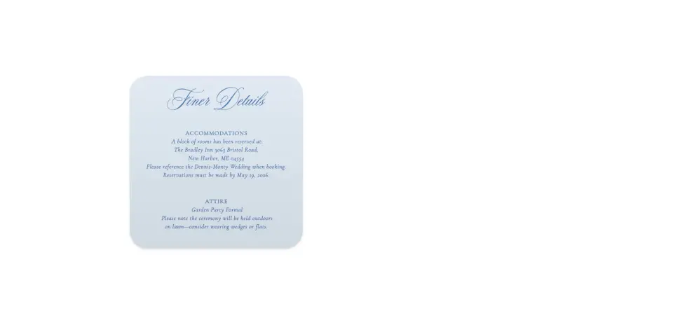 Wedding Invitation Shapes