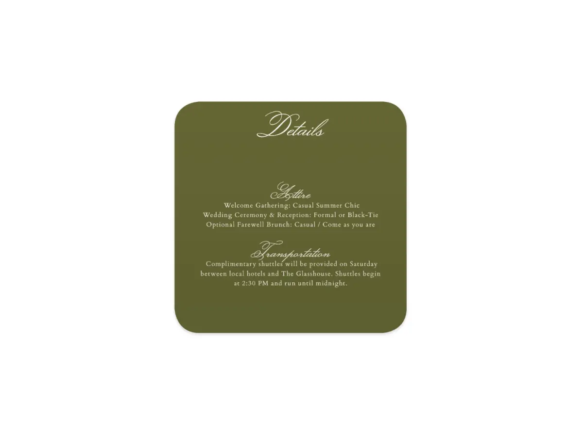 Wedding Invitation Shapes